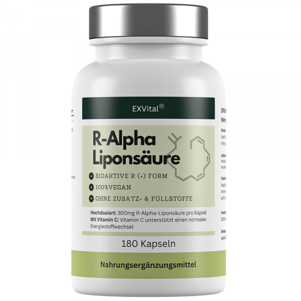 R-Alpha-Liponsäure 180 Kapseln, 300mg von EXVital