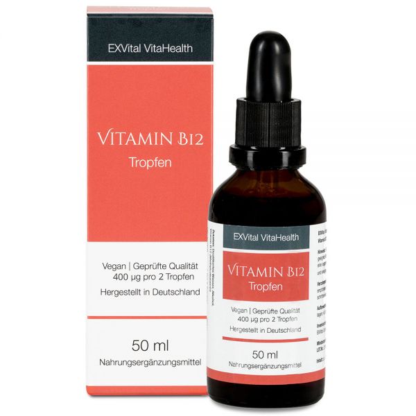 Vitamin B12 (Methylcobalamin) von EXVital VitaHealth, 50ml Tropfen