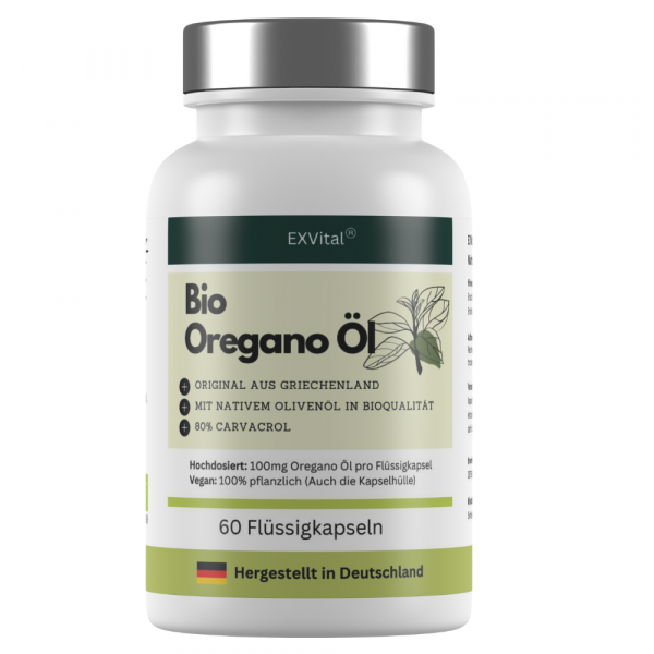 Bio Oregano Öl, 60 Flüssigkapseln von EXVital