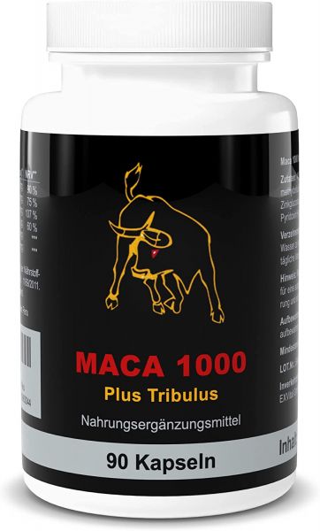 Maca 1000 Plus Tribulus von EXVital, 90 Kapseln