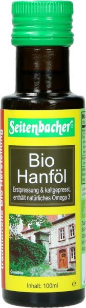 Bio Hanföl von Seitenbacher, 100 ml Flasche