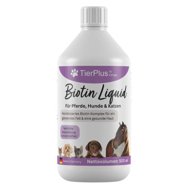 TierPlus Biotin Liquid für Pferde, Hunde & Katzen