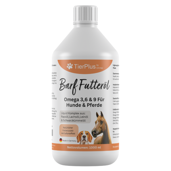 TierPlus Barf Futteröl für Hunde & Pferde