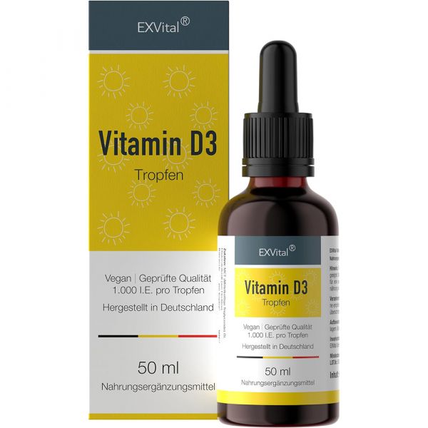Vitamin D3 von EXVital, 50ml Tropfen